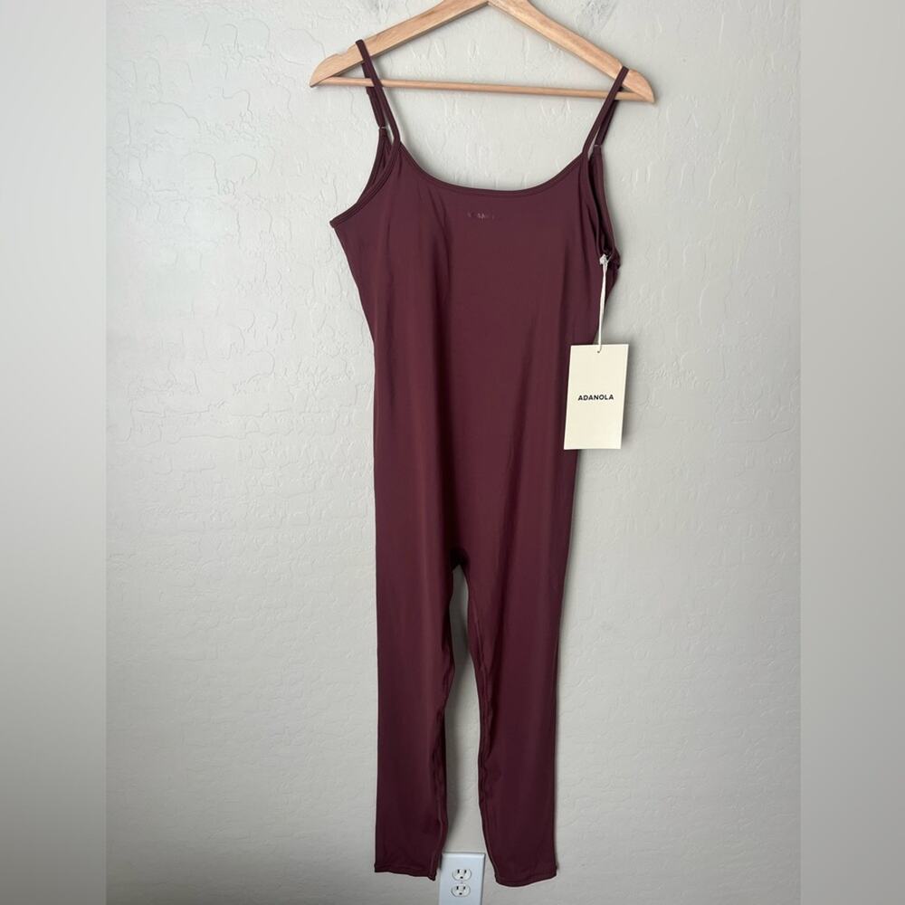 Adanola ultimate low cross back unitard burgundy XL NWT - Picture 4 of 13